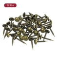 thumbnail image 3 of Uxcell 50 Pack Clavos de Tapicería, 8x20mm Clavos de Tapicería, Clavos Decorativos de Cabeza Redonda, Bronce, 3 of 7