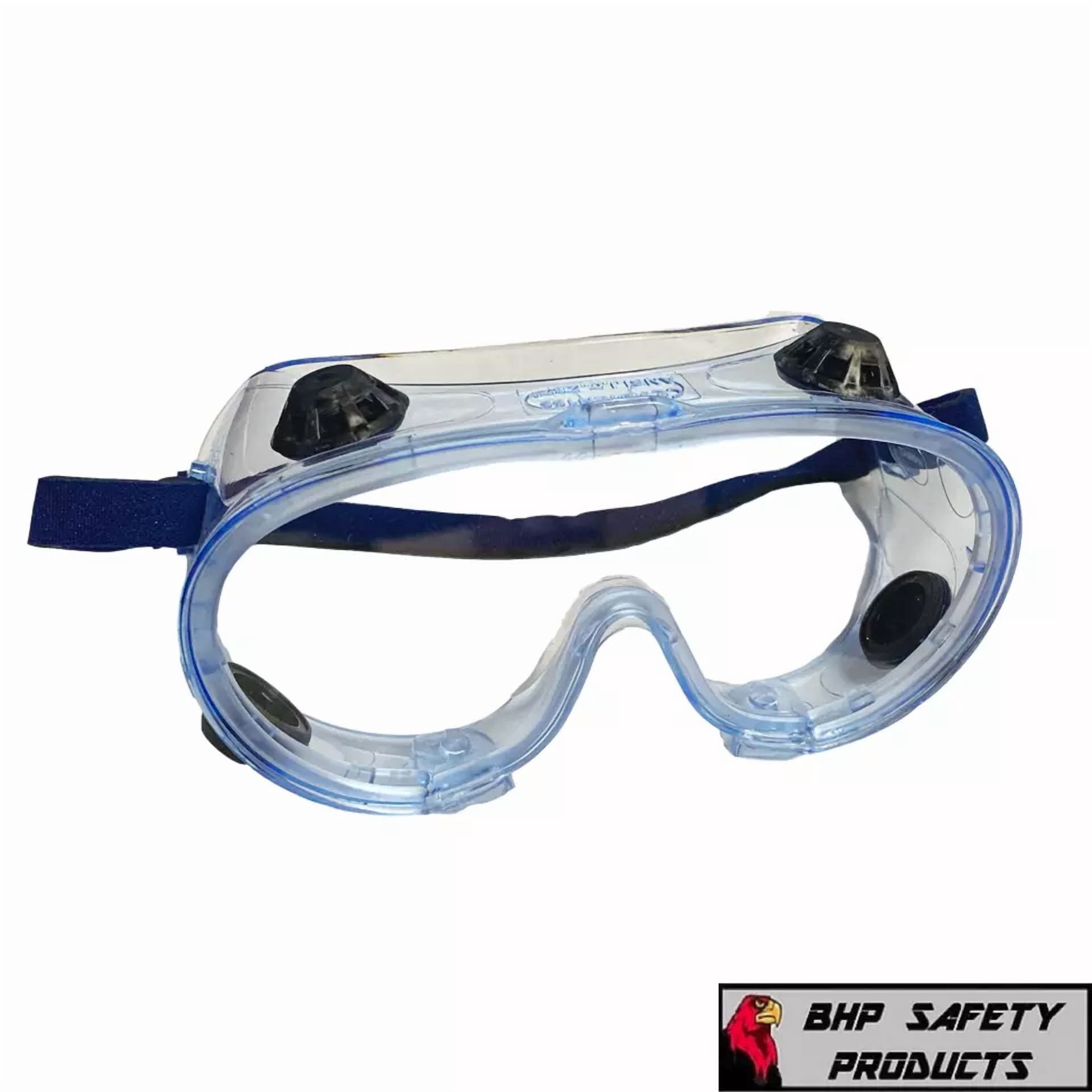 CIRCLE- Safety Goggles Over Glasses Lab Work Eye Protective Eyewear Clear Lens 2/Pair