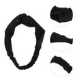 thumbnail image 3 of Unique Bargains 1 Pc Simple Solid Elastic Cross Headwrap for Women Black, 3 of 6