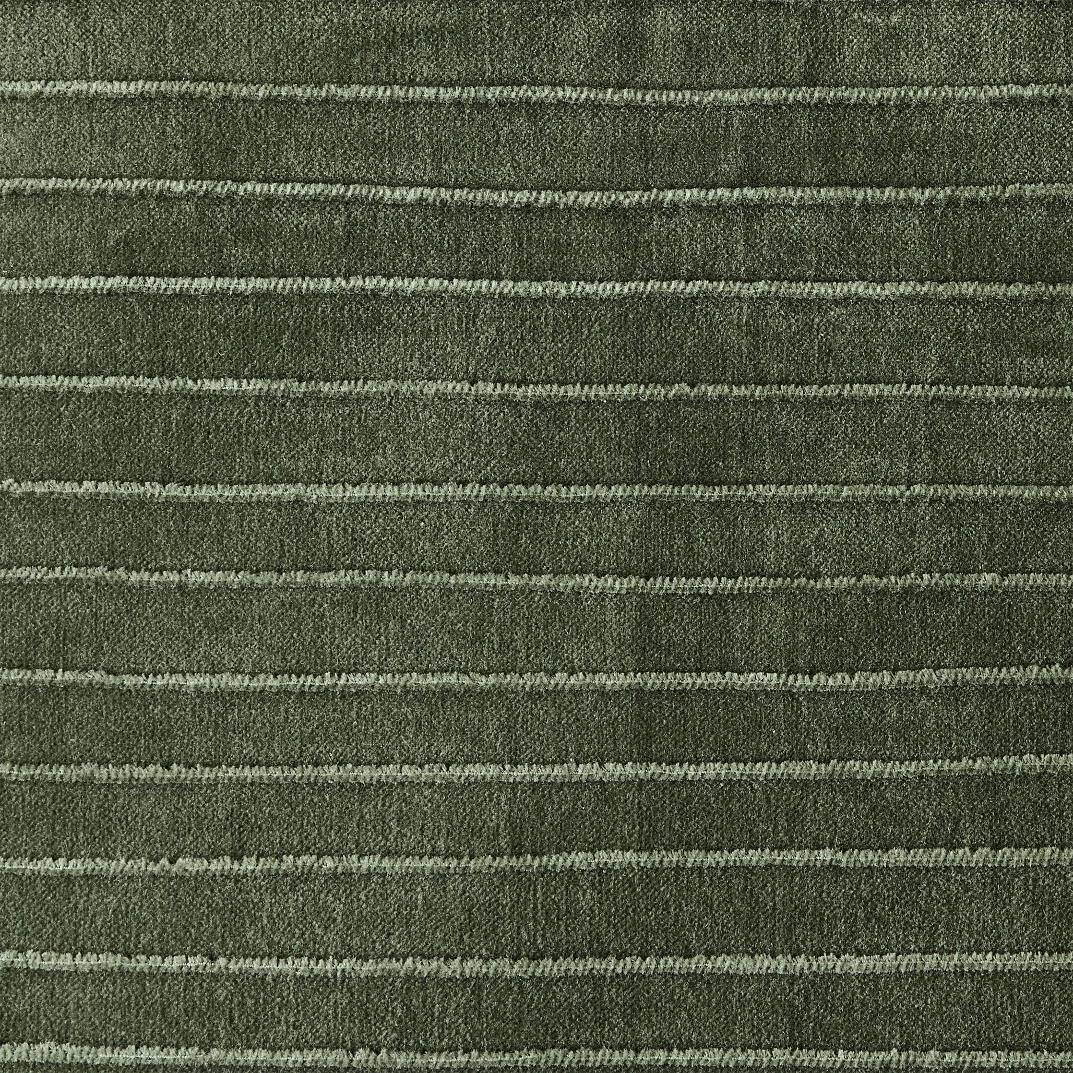 Liam Velvet Throw Pillow Cover with Elegant Pleated Stripes, 24x24 Inches
