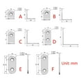 thumbnail image 4 of 10 pcs Stainless Steel Corner Brace for Wall Hangings, Cupboard, Wardrobes, 4 of 14