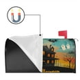 thumbnail image 2 of Happy Halloween Moon Castle Bat Mailbox Cover,Magnetic 18x21 Inch Mailbox Wrap Water Proof Reusable Halloween MailBoxcovers for Garden Outdoor Decorative, 2 of 5