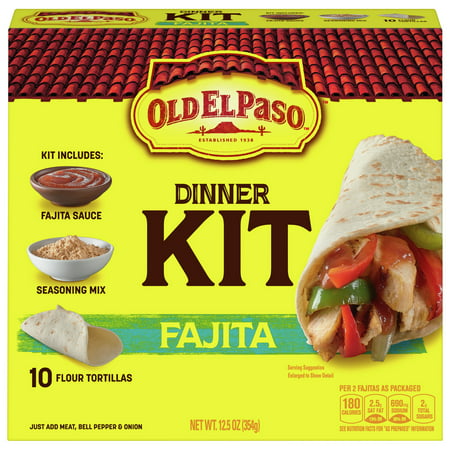 Old El Paso Fajita Dinner Kit, 12.5 oz Box