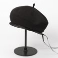 thumbnail image 5 of YooGuoGuo French Beret Hat for Women Summer Girl Berets Women's Knitted Breathable Adjustment PU Leather Painter Cap, 5 of 8
