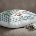 thumbnail image 3 of S4Sassy Dog Print Home Decorative Dusty Blue Cushion Case Throw Pillow Cover - Choose Size, 3 of 4