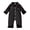Black, variant on mgoYE Newborn Baby Girl Boy Silk Pajamas 3 6 12 18 24 Month Long Sleeve Button Satin Infant Pjs One Piece Jumpsuit Loungewear(Red,18-24 Months)