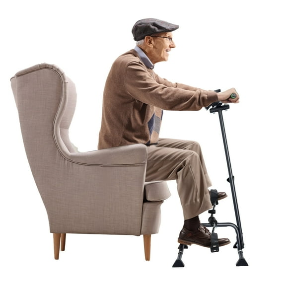 Miganle Pedal Exerciser & Hand Bike for Seniors - Adjustable Sitting Bike Pedal Exerciser for Physical Therapy, Arm & Leg Exercise Bike with LCD Monitor, Anti-Slip Home Rehab Equipment​