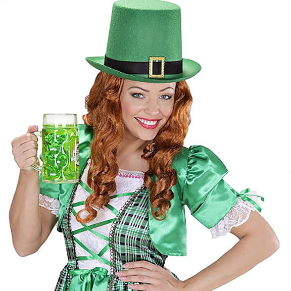 Bpyeka St. Patrick's Day Irish Top Hat - Classic Formal Hat for Unisex Costume, Party & Parade