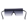 thumbnail image 2 of Oversize Rimless Shield Square Rectangle Large Sunglasses Black Smoke, 2 of 4