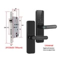 thumbnail image 2 of Wifi Smart Door Lock With Handle Fingerprint Door Lock Remote Control Smart Lock For Front Door Home Rental Office ,Easy to Use, 2 of 6