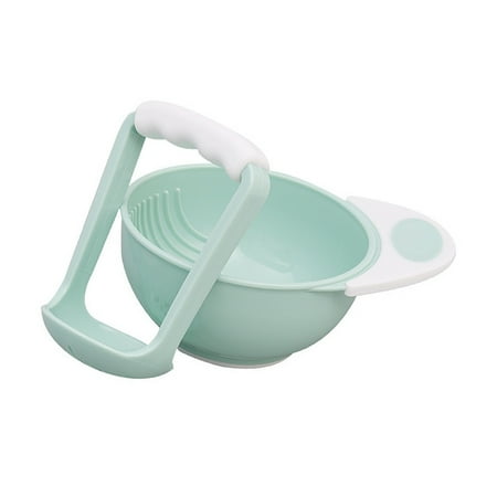 

Baby Grinding Bowl Baby Food Handmade Grinding Bowl Fruits Masher Bowl Baby food grinder Child Holding Fine Grinding Rod Bowl green
