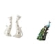 thumbnail image 5 of Estatua de pareja de gatos y , escultura animal, regalo de bodas para comedor, repisa, pieza de colección, adorno de mesa, elegante decoració, 5 of 8