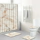 thumbnail image 1 of Juego de cortinas de baño de poliéster antideslizante de estilo marino, 1 of 4