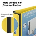 Staples Better Yellow 2Inch 3Ring View Binder for Documents with High
