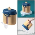 thumbnail image 4 of Caja sellada refrigerios Taza de refrigerios portátil Compartimento doble namiento de refrigerios , Amarillo grande Hugo dispensador de fórmulas, 4 of 8
