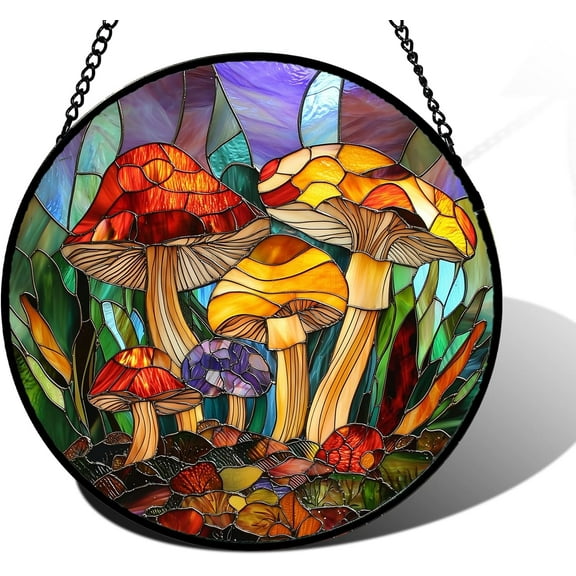 AatoeaX Vibrant Mushroom Acrylic Hanging - Color - rich, Nature - inspired for Rustic Spaces, Home Decor [Mushroom, Acrylic Hanging, Color - rich, Nature - inspired, Rustic, Home Decor]