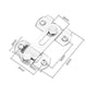 thumbnail image 5 of ZHAOCHENG Paquete de 2 cerraduras con pestillo para puerta corrediza, 5 of 5