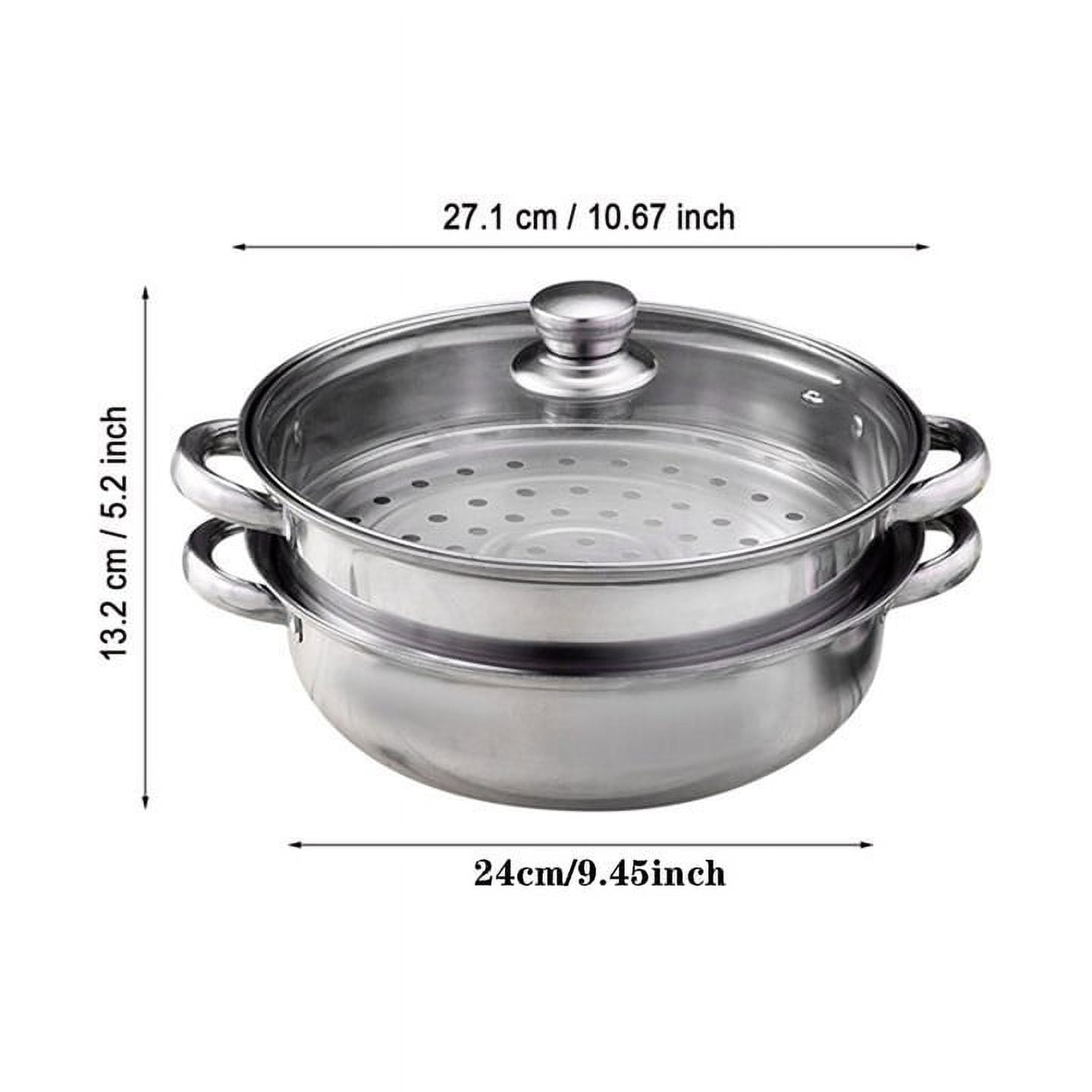 2 Piece Steamer Pot Stainless Steel