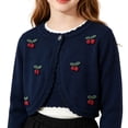 thumbnail image 3 of UACY Kids Girls Bolero Sweater Shrug, Long Sleeve Open Front Knit Cardigan for School, Party and Everyday Wear, 3 of 6