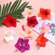 thumbnail image 4 of Uxcell 20-Pack Flores de Plumeria Artificiales, Cabezas de Seda Falsas para Manualidades DIY/Vestido/Boda/Decoración de Fiesta [Blanco, 3.54"/ 9cm], 4 of 6