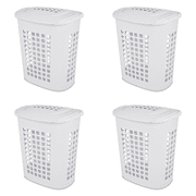 Mainstays Flexible White Laundry Hamper 26 Walmart Com Walmart Com