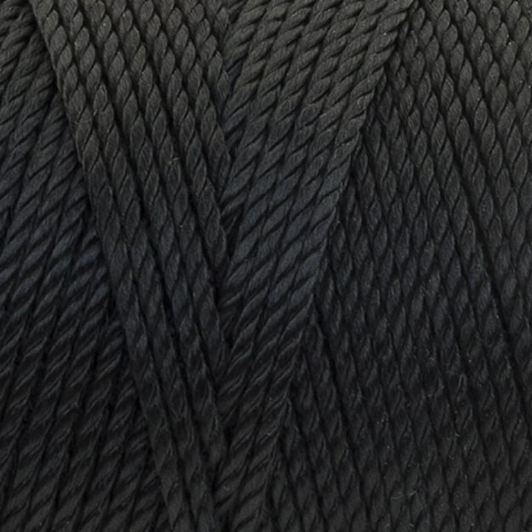 Coats Red Heart Nylon Crochet Thread 150 Yds Size 18 Black for