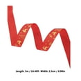 thumbnail image 3 of PATLOLLAV Red Christmas Satin DIY Ribbon,Satin Wired Ribbon Christmas Ribbon for Wreath, Christmas Tree Decoration,Gift Wrapping, Home Decor, Bows,196.85x0.98x0.03inch, 3 of 5
