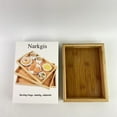 thumbnail image 6 of Narkgis Serving trays, namely, cabarets,Serving Tray Kitchen Food Tray withHandles Serving Platters TrayGreatforDinners Party,Tea Bar, Table Breakfast Snack, 6 of 9