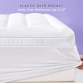 thumbnail image 3 of 3 inch White Cooling Twin Mattress Topper, Extra Thick Pillow Top for Back Pain Relief, Twin Size Mattress Protector with Deep Pocket Mattress Cover Twin, Bed Topper, 3 of 10
