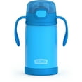 thumbnail image 1 of Thermos Biberon à Paille en Acier Inoxydable Isolé sous Vide 10 Oz, Bleu, 1 of 5