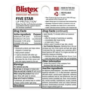 Blistex Five Star Protection Lip Balm, SPF 30, 0.15 Ounce; 2 Count