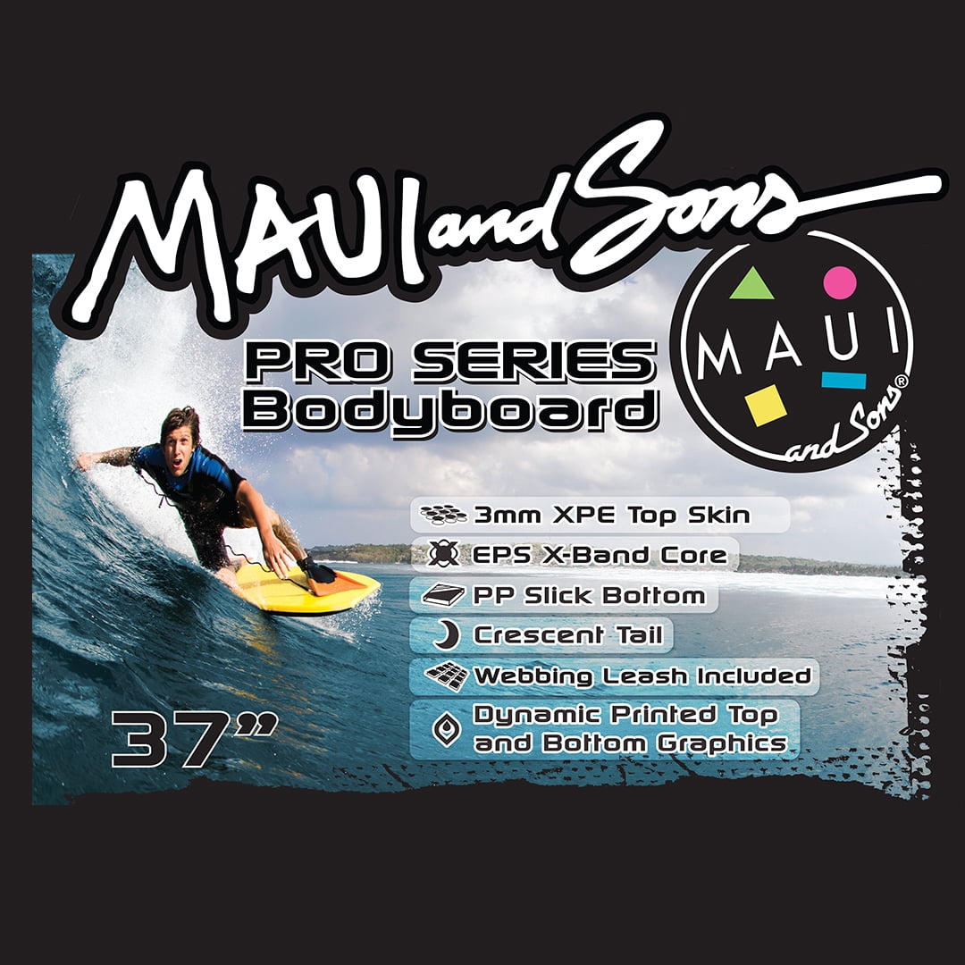 Maui and Sons 37" Cookie Logo EPS Bodyboard - Orange