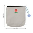 thumbnail image 2 of OULII Grey Portable Menstrual Pad Storage Pouch with Craftsmanship for Easy and Convenient Small Item Organization, 2 of 7