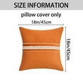 thumbnail image 7 of Unique Bargains Set of 2 Soft Throw Pillow Covers with Cute Embroidery Orange, 7 of 7