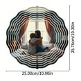 thumbnail image 5 of 3D Metal Hanging Wind Spinners - Unique Design Wind Chimes for Yard & Garden Decor Create a Dreamlike Atmosphere, 5 of 6