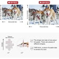 thumbnail image 3 of Husky Dog Jigsaw Puzzle 500 Pieces Wooden Jigsaw Puzzles for Adults, Fun Challenging Brain Exercise Family Game Creative Gift for Friends Parents Grandparents, 3 of 7