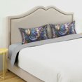 thumbnail image 5 of Haosy Satin Pillowcase for Hair and Skin Standard Cooling Silk Pillow Case with Envelope Closure Beautiful Little Mermaid with Flower 20"x30", 5 of 9
