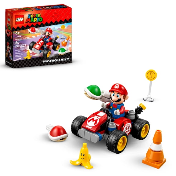 LEGO Super Mario Kart – Racing with Mario - Building Toy for Boys & Girls, Ages 6 - Gift Idea for Birthdays - Nintendo Toy for Kids - 72054