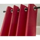 thumbnail image 2 of Panel de cortina individual Shelton de seda sintética 54 x 84 pulgadas con ojales para oscurecer La habitación rojo RT Designers Collection, 2 of 2