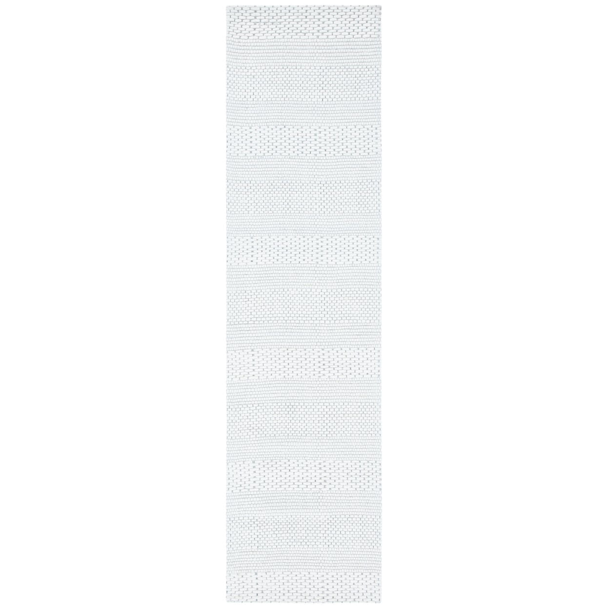 SAFAVIEH Marbella Cassarah Striped Area Rug, Ivory, 7' x 7' Round