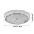 thumbnail image 3 of ROLKFUK Organizing Racks 360° Rotating Kitchen Turntable Organizer 11.4" - Food Safe Transparent for Fridge, Cabinet, Spices, Cosmetics, 3 of 6