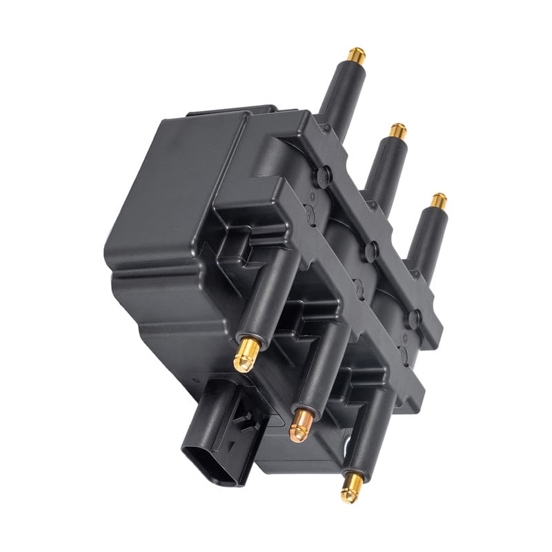 Set of 1 ISA Square UF305 Ignition Coil Pack with 7mm 27703 Spark Plug Wire Set For Dodge Caravan Chrysler Town & Country VW Volkswagen Routan 2001 2002 2003 3.8L V6 Replacement for UF633