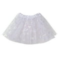 thumbnail image 2 of ZHOGXU Big Kids Girls Skirt Elastic Waist Butterfly Print Mesh Comfortable Stylish Tutu Skirts For Carnival Party And Daily Wear White One Size, 2 of 4