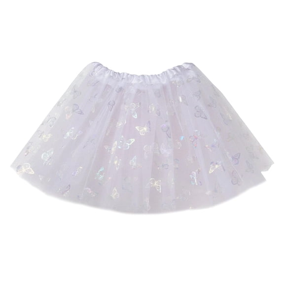XEGLSBU Girls Dresses Size 10-12 Fall Sparkly Layered Puff Skirt for Girls Party Performance Tutu Dress Elegant Semi Formal Attire White Size 3-8 Years