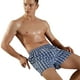 thumbnail image 3 of Jumpingount Ropa interior de hombre Bóxer tejido Pantalones cortos masculinos Suavidad transpirable al tacto Comodidad Ropa de dormir lavable Ropa interior azul medio XXXL Jumpingount AP018635-20, 3 of 6