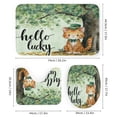 thumbnail image 3 of Shower Curtain Sets 4 Piece Non-Slip Rugs And Toilet Mat Lid Rug Accessories Cat Shamrock Spring Tree Waterproof Fabric Bath Curtains St Patricks Day Decor for Bathroom Decor Sets, 3 of 8