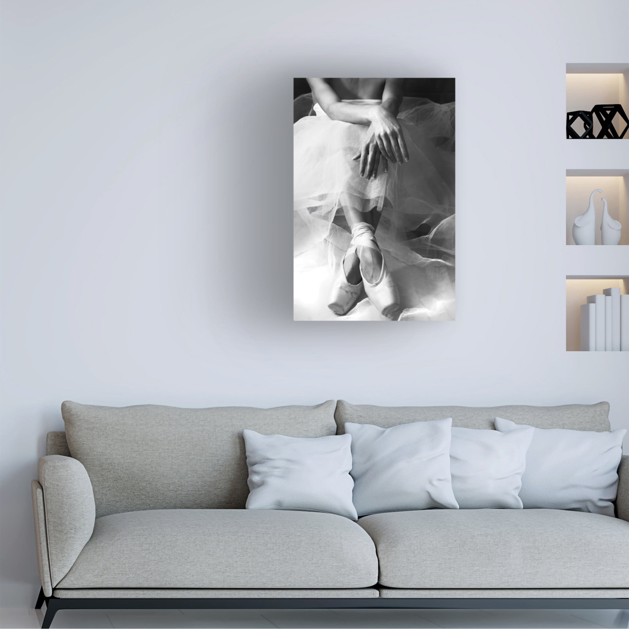 Canvas Wall Art - Roberta Nozza 'LAttesa' Wall Art for Living Room, Bedroom, or Office D?cor by Trademark Fine Art - 30 x 47 Inches