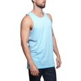thumbnail image 5 of G-Style USA Men's Straight Hem Long Length Tank Top TT60 - Sky Blue - 4X-Large, 5 of 7
