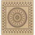 thumbnail image 2 of Hauteloom Beata Living Room, Bedroom Patio Outdoor Area Rug - Traditional, Transitional - Tan, Black White, White Tonal - 5'3" Square, 2 of 4