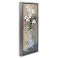 thumbnail image 3 of Stupell Industries Elegance Unfolded Flowers Gray Framed Floater Canvas Wall Art design by Susan Pepe, 31 x 15, 3 of 9